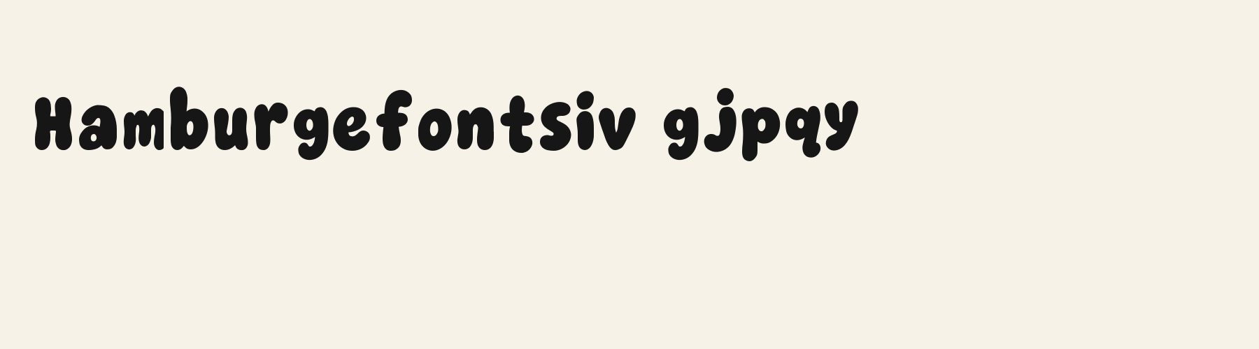 Bubble Jelly Bean lowercase specimen