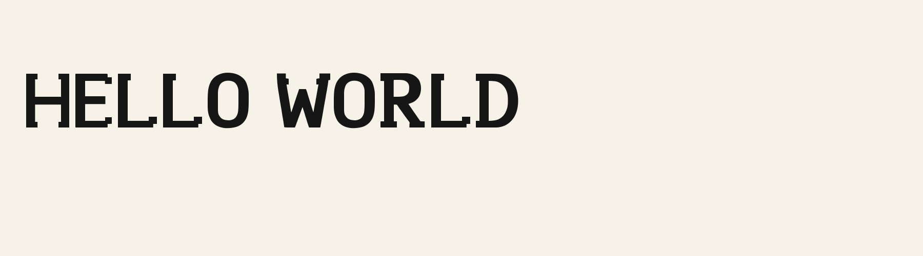 Notch Terminal Sans cover specimen