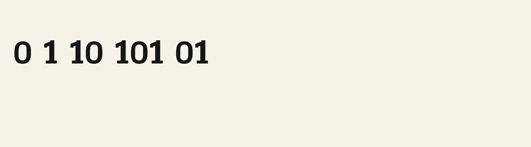 Notch Terminal Sans numbers specimen