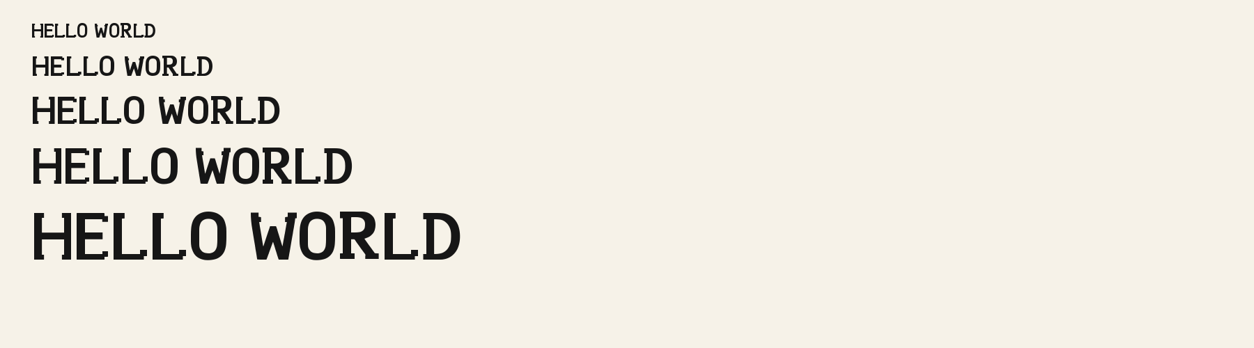 Notch Terminal Sans waterfall specimen