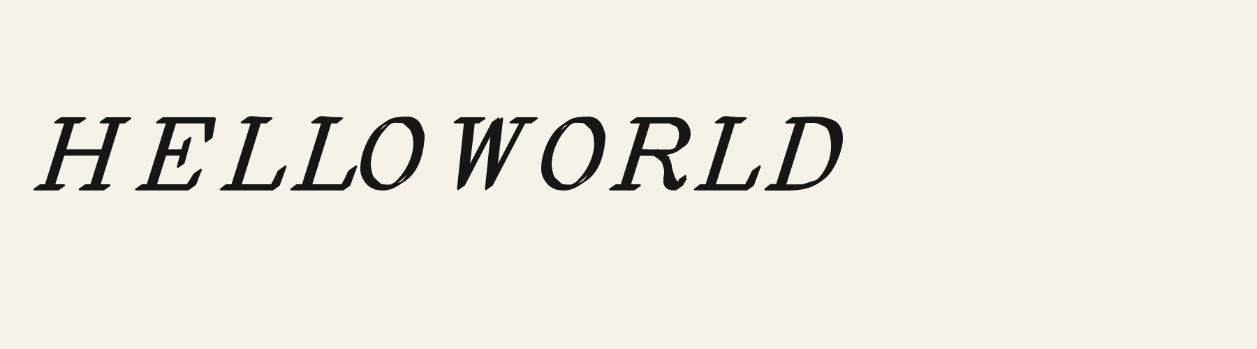 Chronicle Italic Nib cover specimen
