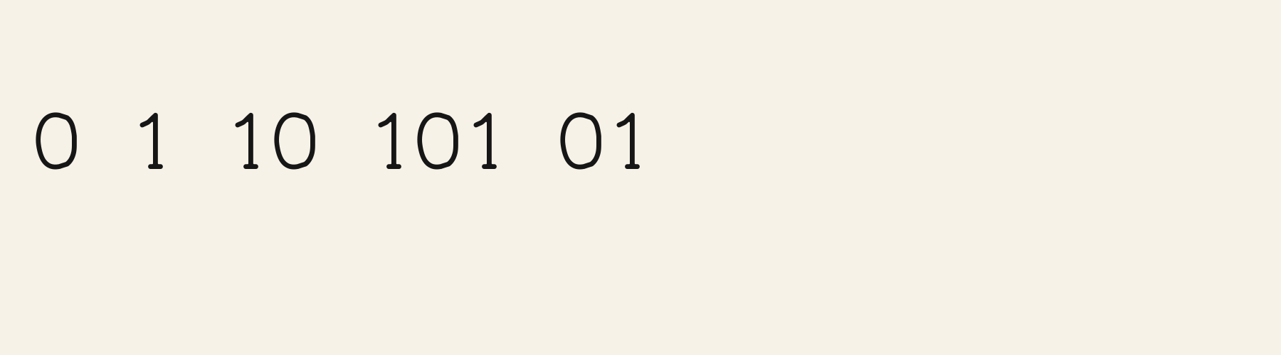 Carbon Typewriter numbers specimen