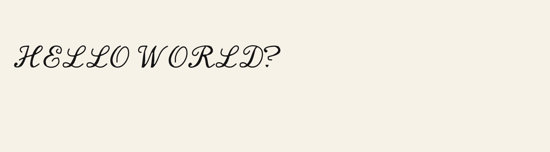 Sweetheart Script pangram specimen