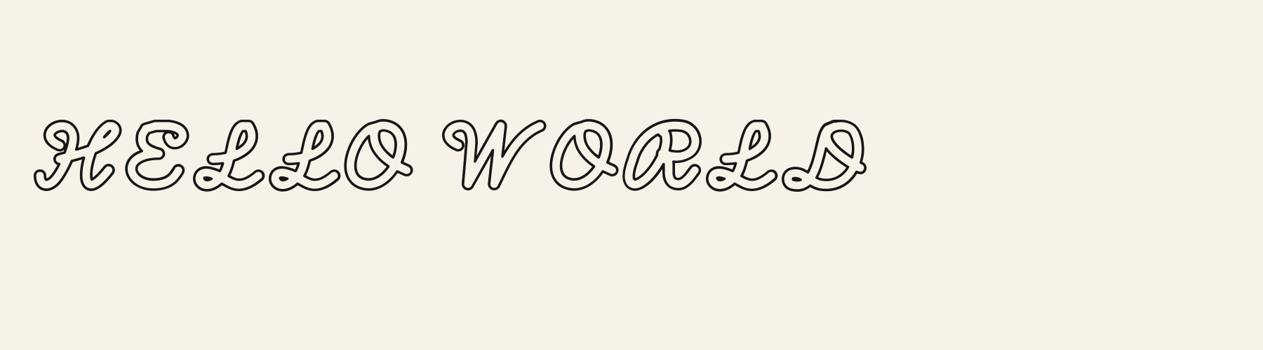 Loop Script Outline cover specimen