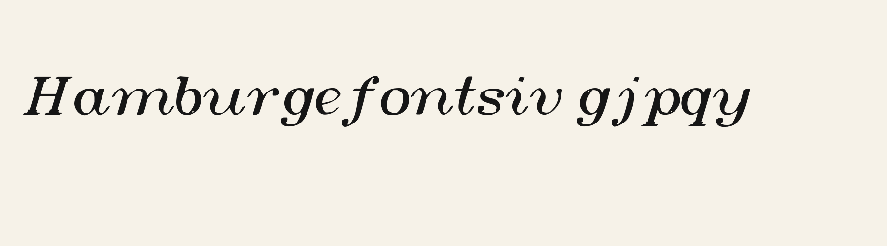 Quest Italic lowercase specimen