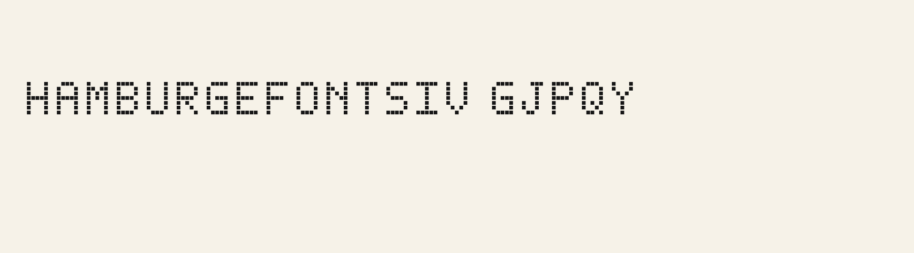 Pixel Console Square lowercase specimen