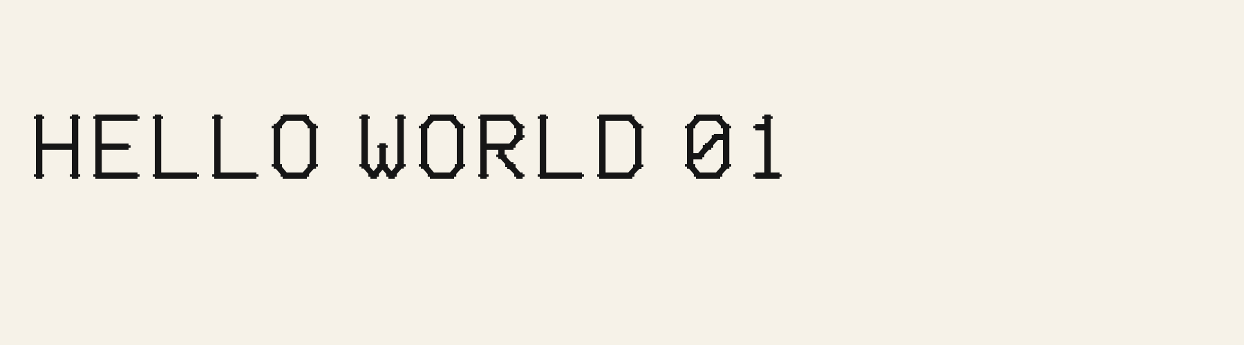 Mono Typewriter Slab bold specimen