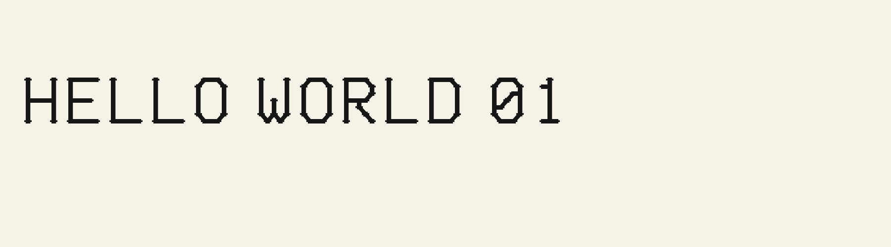 Mono Typewriter Slab bold specimen