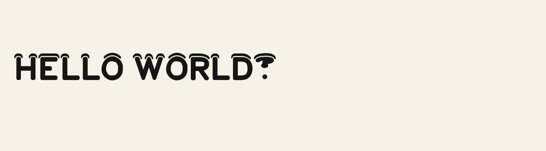 Frosty Duplex pangram specimen