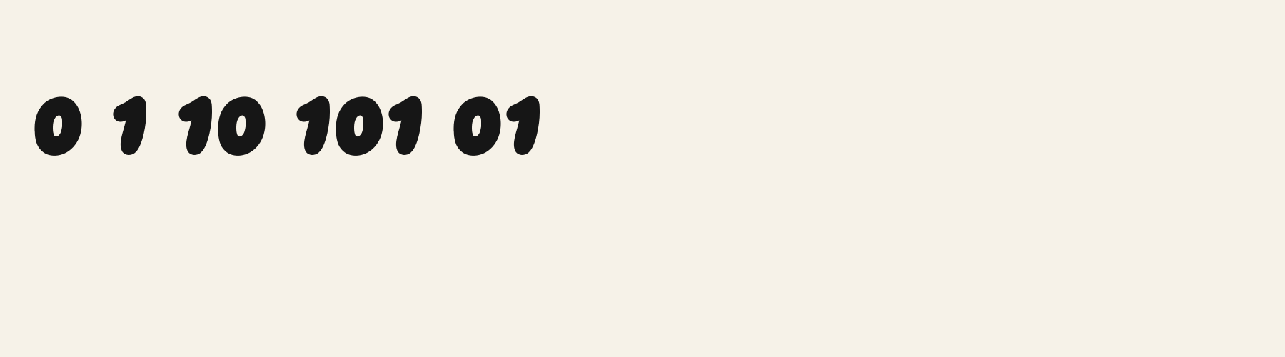 Bubble Sticker Smile numbers specimen