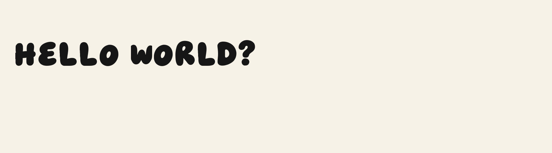 Bubble Sticker Smile pangram specimen