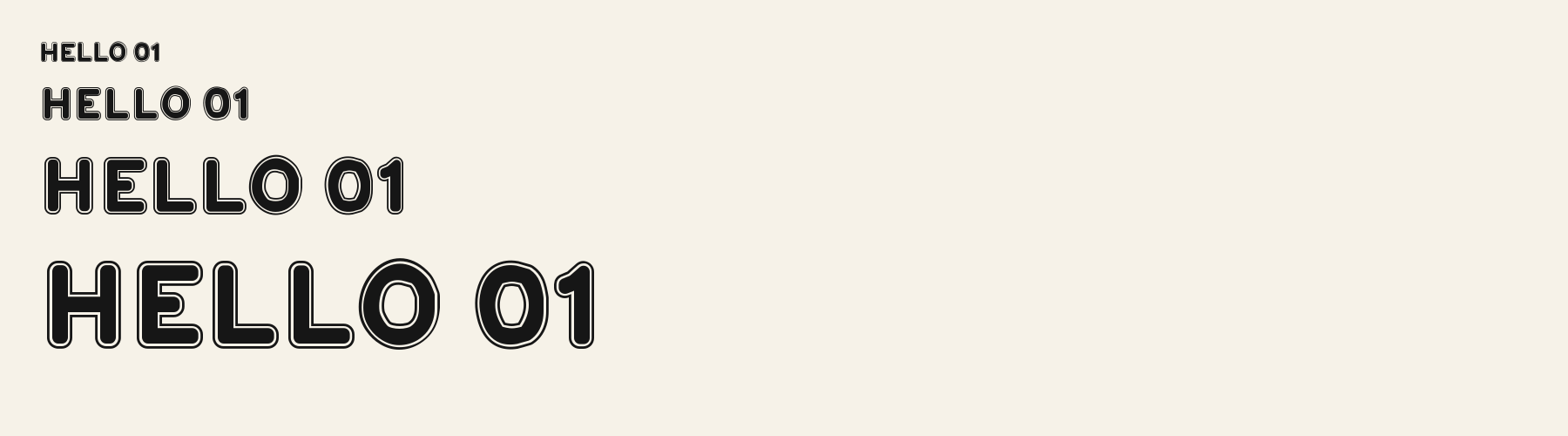 League Sans sizes specimen