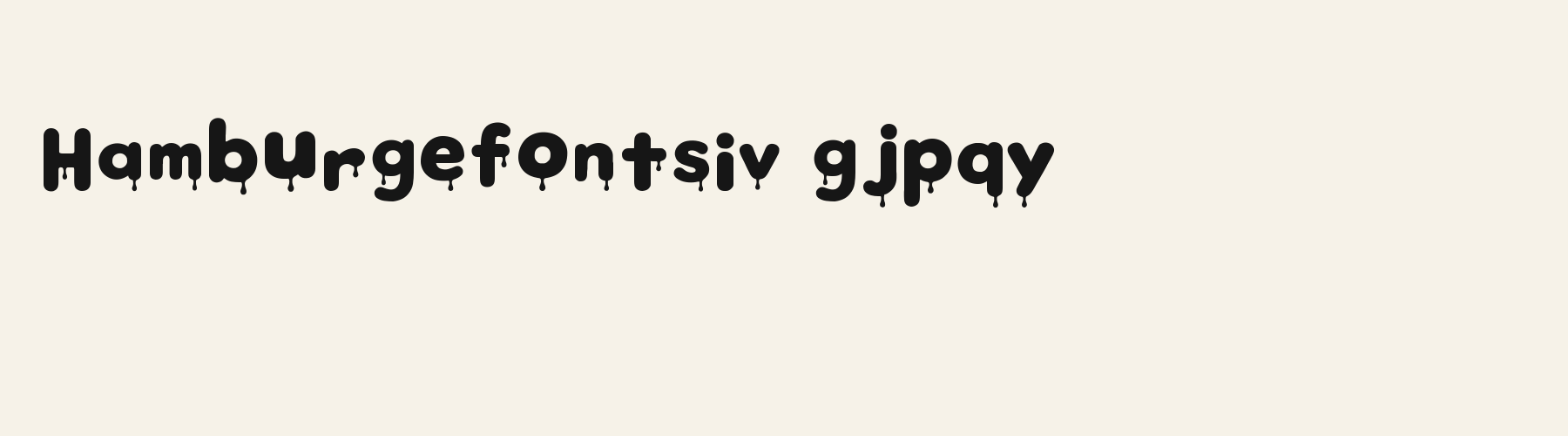 Graffiti Drip Paint lowercase specimen