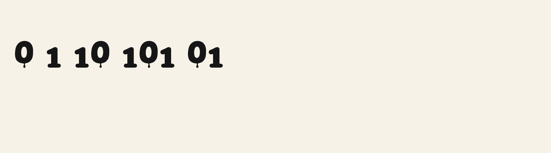Graffiti Drip Paint numbers specimen