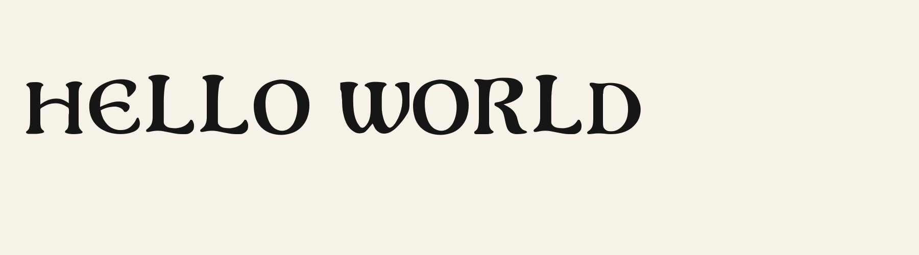 Gothic Uncial Open cover specimen