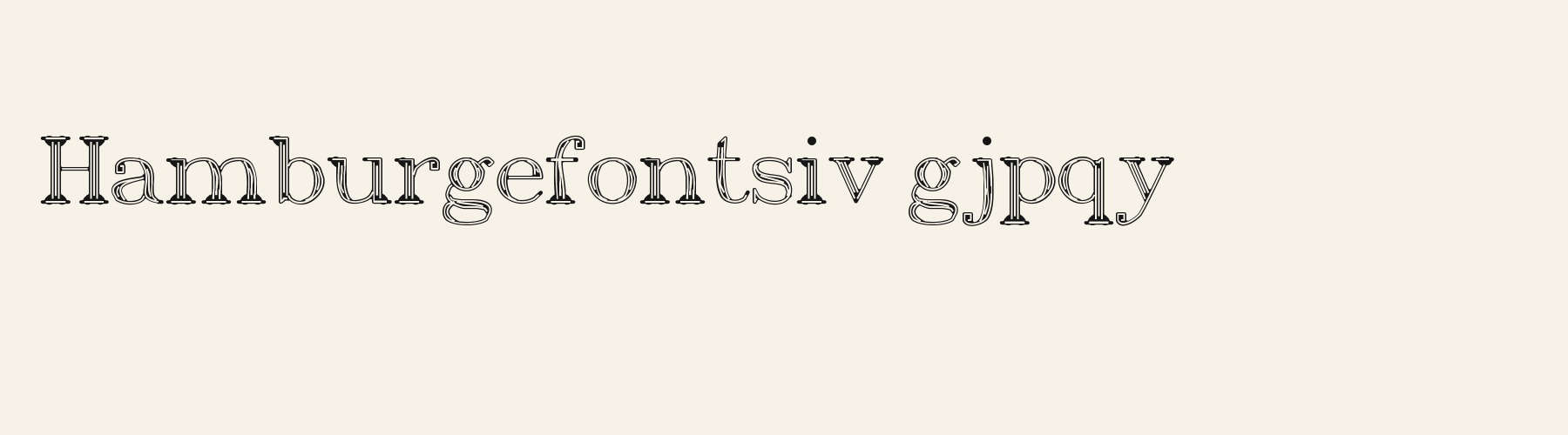 Regal Inline lowercase specimen