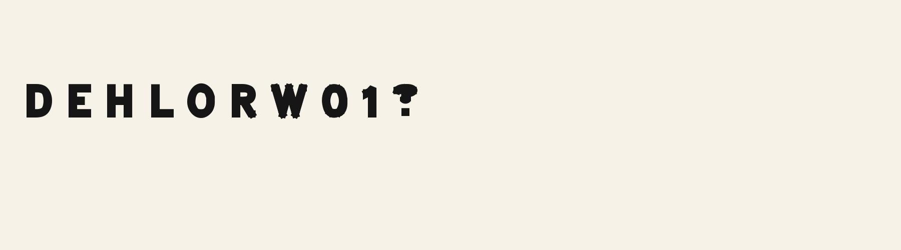 Billboard Condensed alphabet specimen