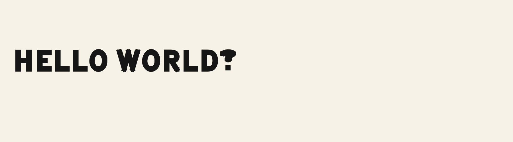 Billboard Condensed pangram specimen