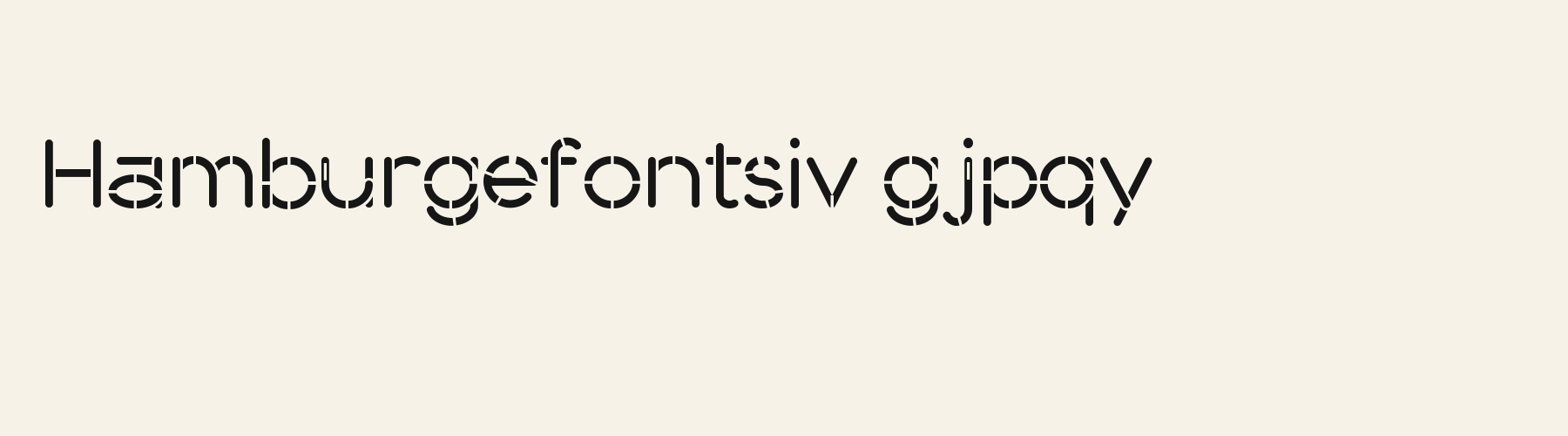 Lite Stencil lowercase specimen