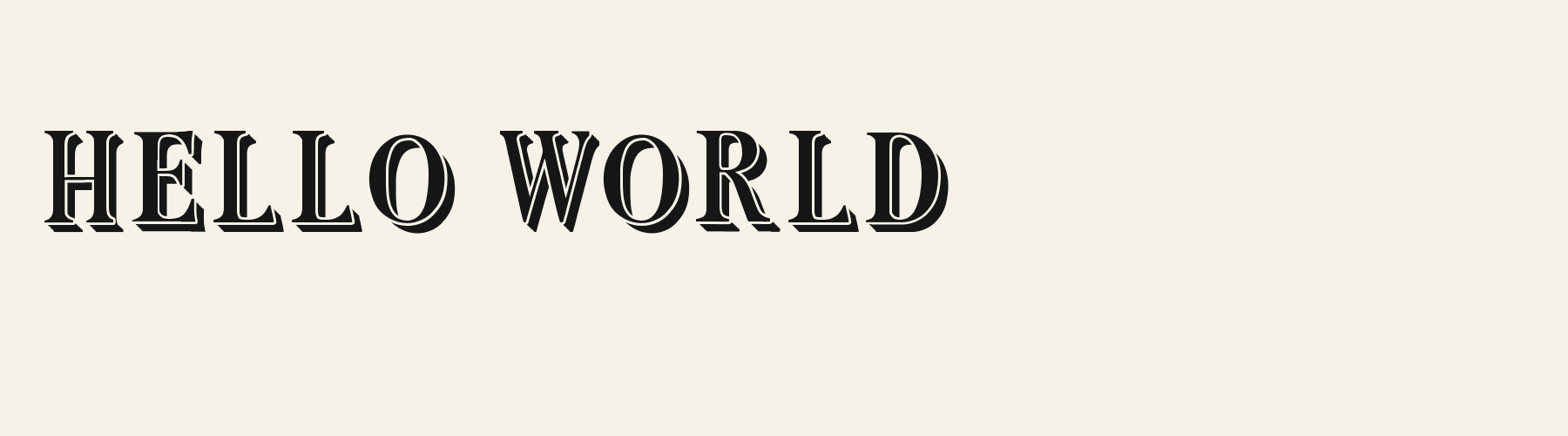 Deco Fan Serif 3d cover specimen