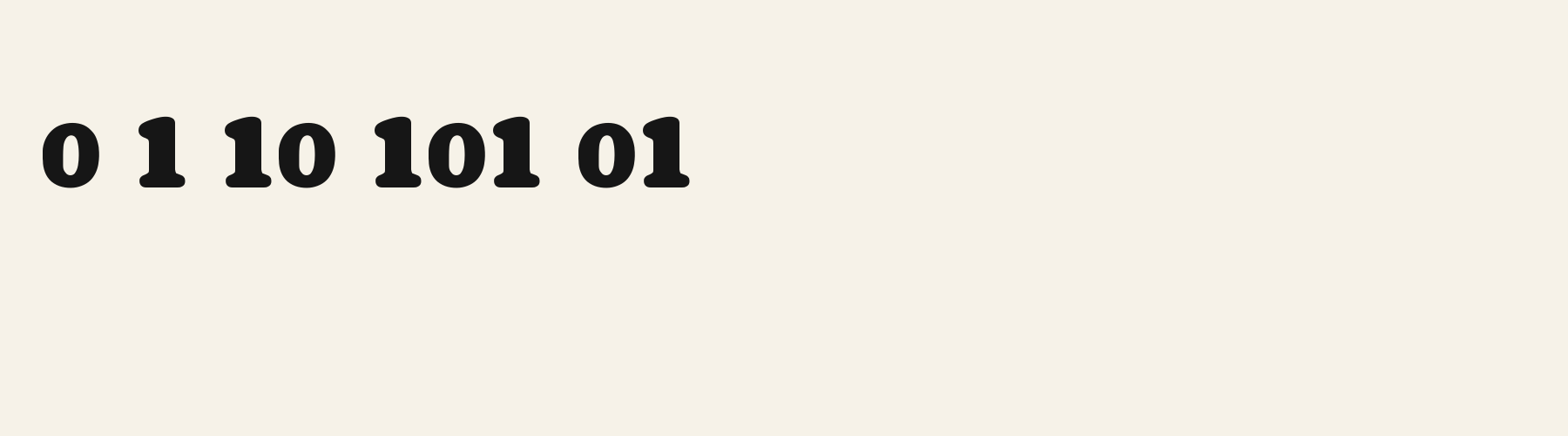 Bubble Puffy Serif numbers specimen