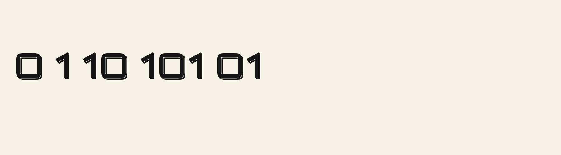 Hyper 3D numbers specimen