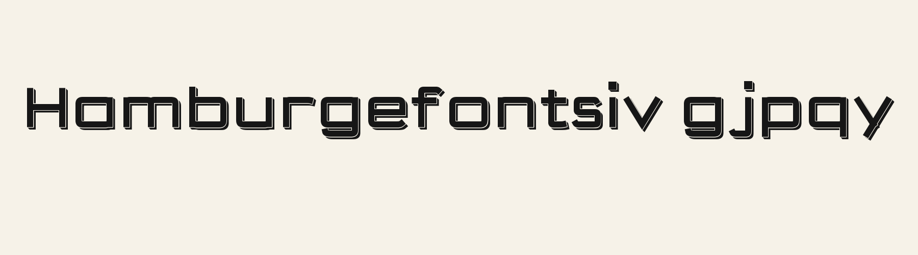 Hyper 3D lowercase specimen