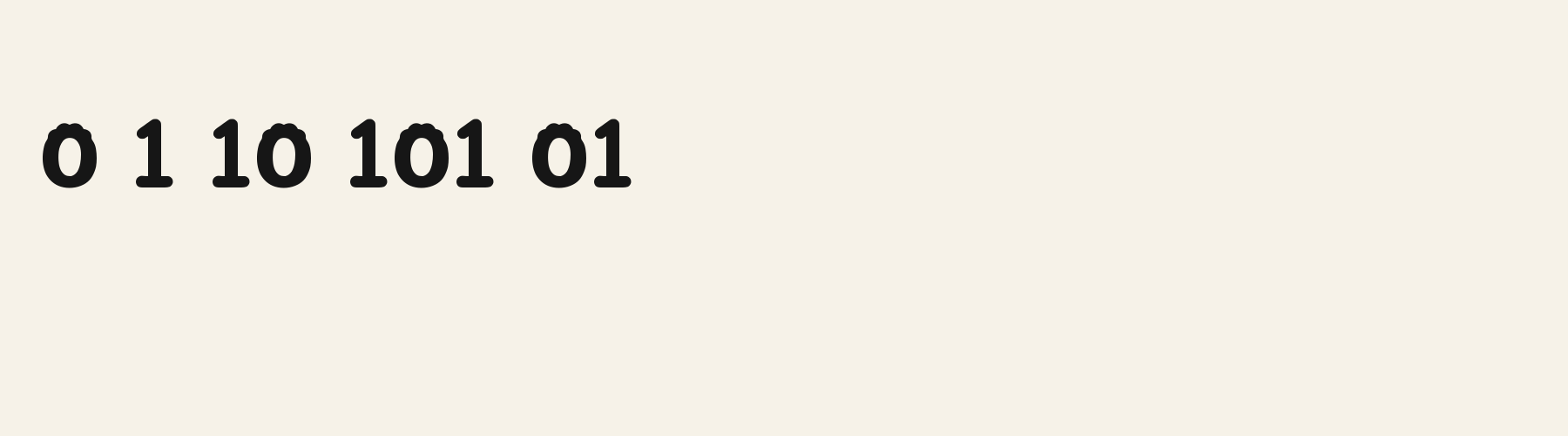 Cute Scallop Print numbers specimen