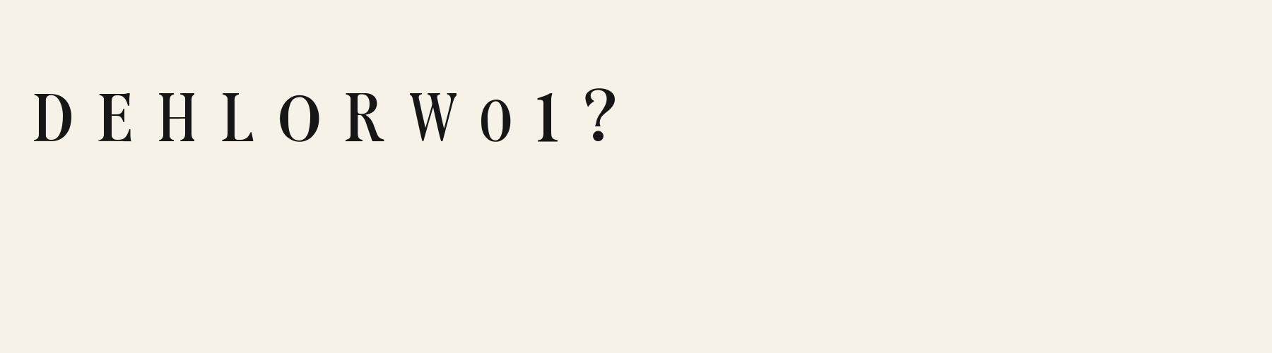 Deco Fan Serif alphabet specimen