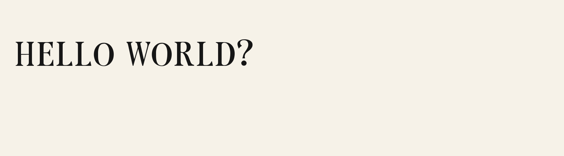 Deco Fan Serif pangram specimen