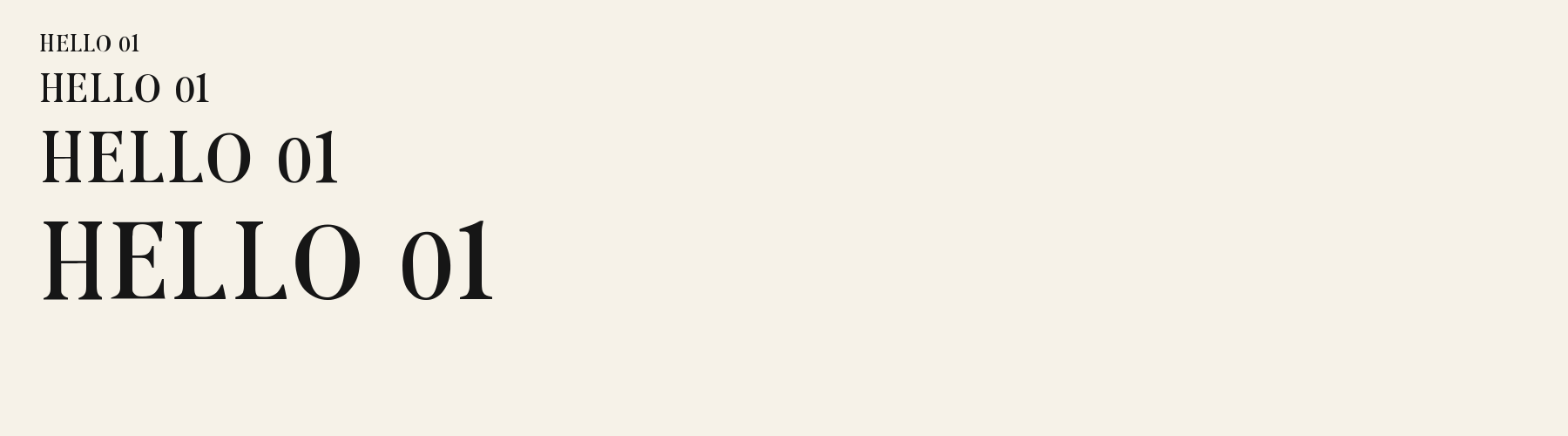 Deco Fan Serif sizes specimen