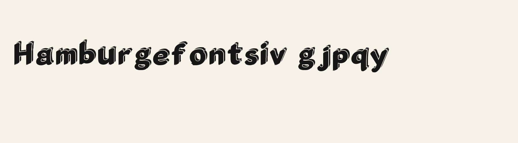 Brush Bristle Wedge 3D lowercase specimen