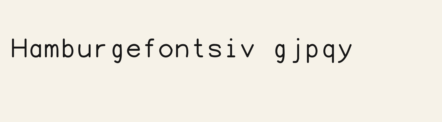 Terminal Line lowercase specimen