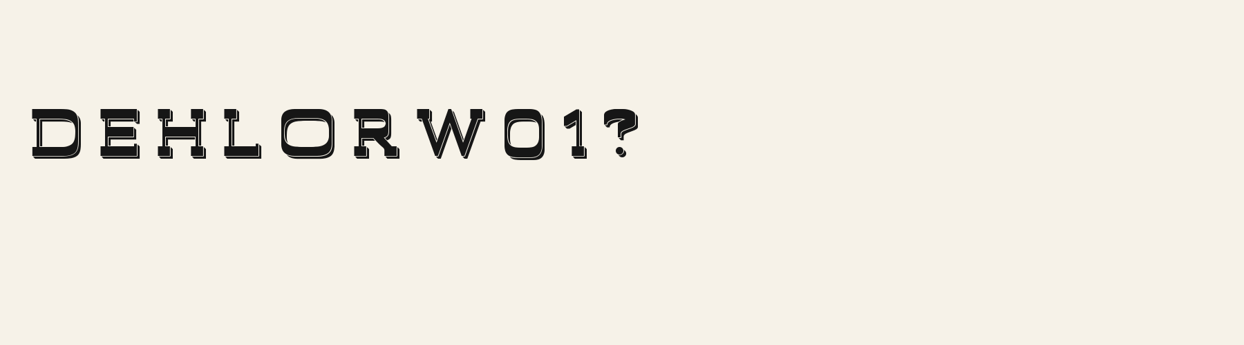 Canyon 3D alphabet specimen