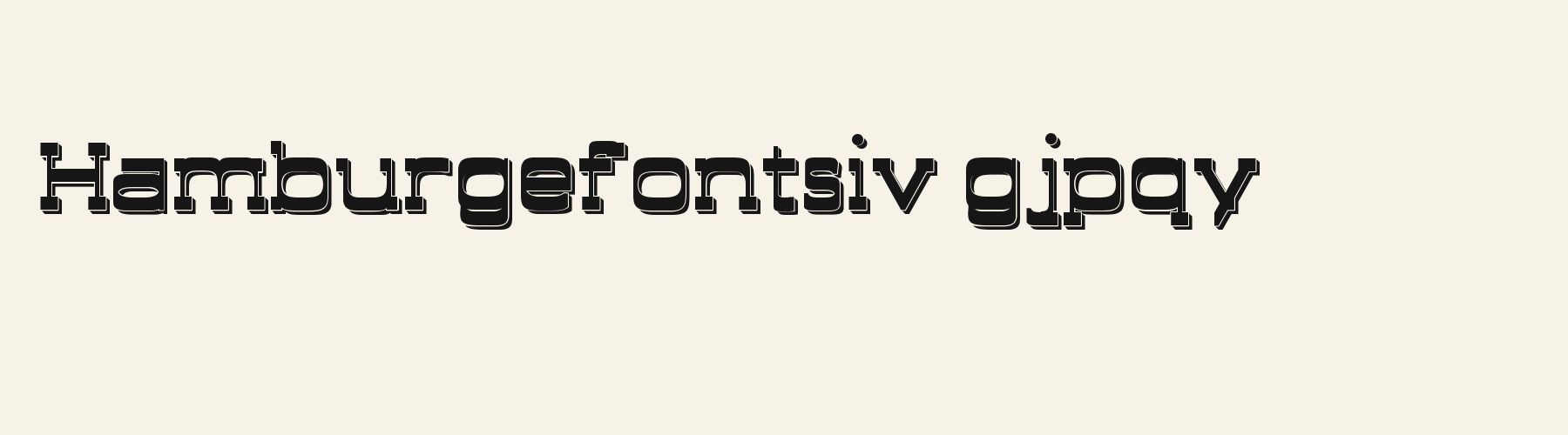 Canyon 3D lowercase specimen