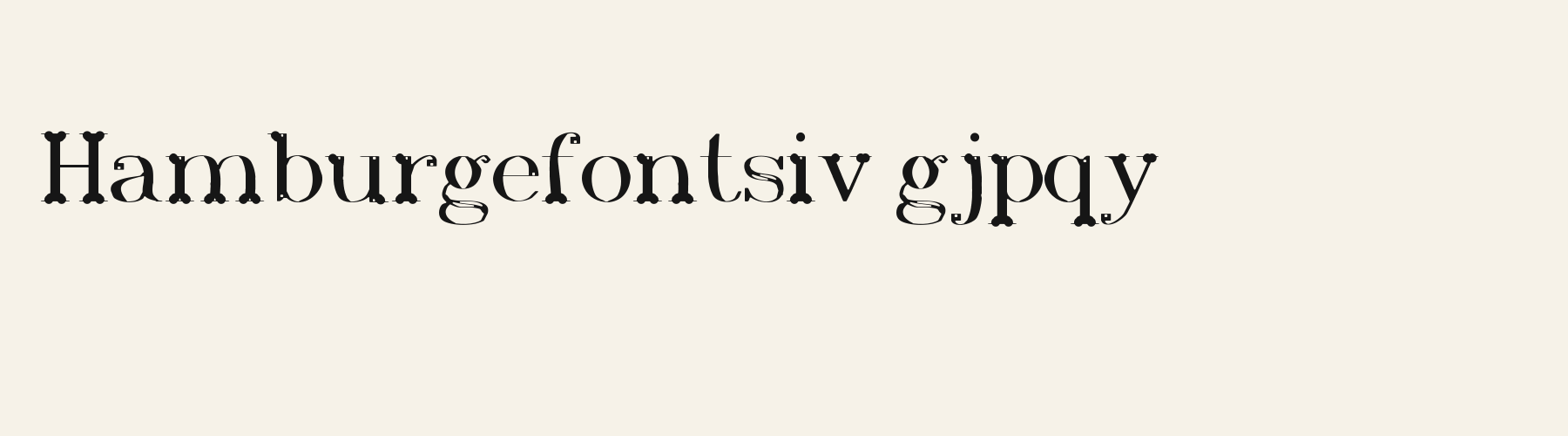 Vogue Didone lowercase specimen