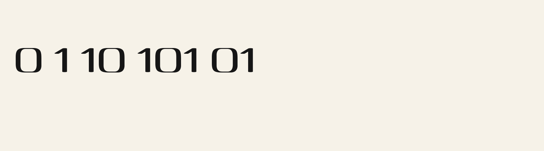 Mezzanine Deco numbers specimen