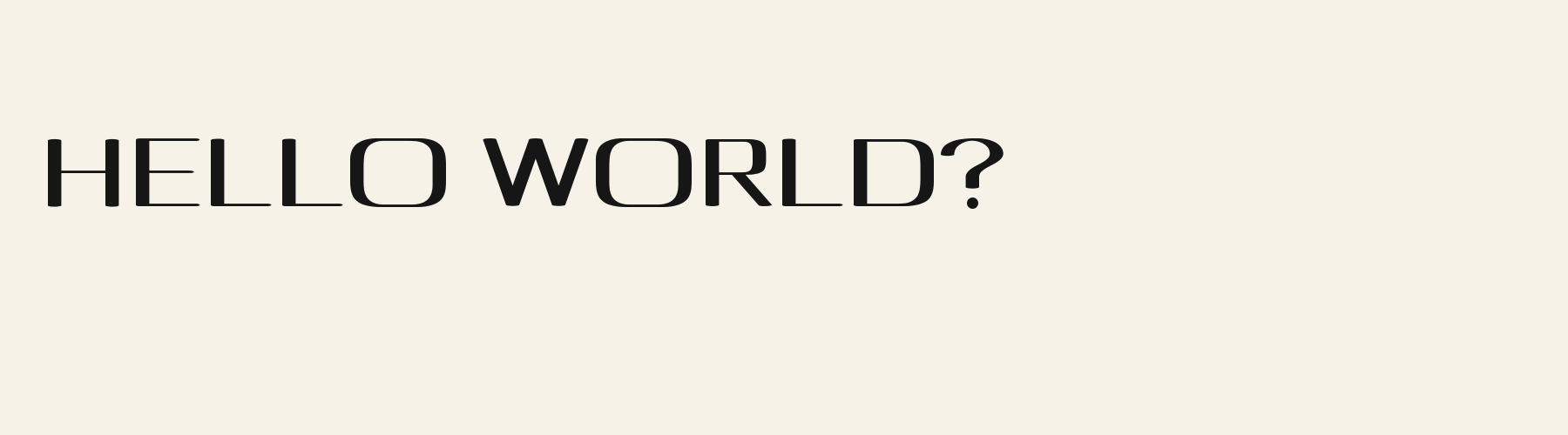 Mezzanine Deco pangram specimen
