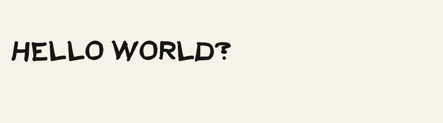 Marker Kid Print pangram specimen