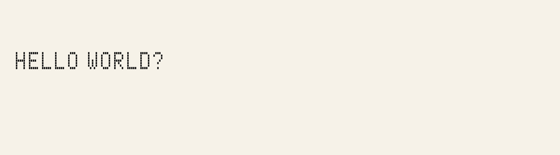 Pixel Scoreboard Narrow pangram specimen
