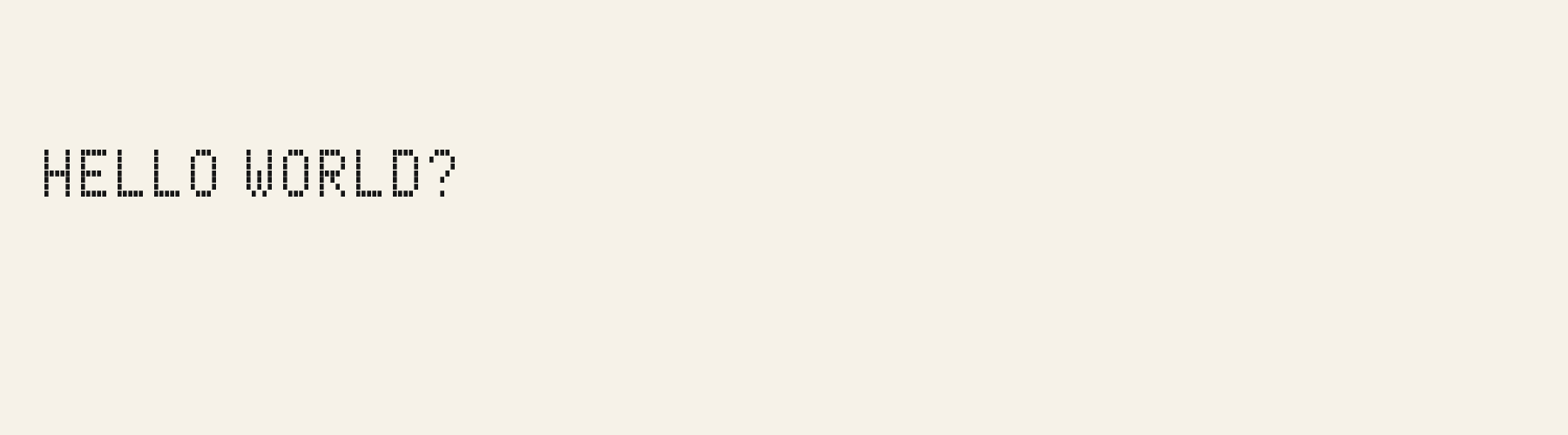 Pixel Scoreboard Narrow pangram specimen