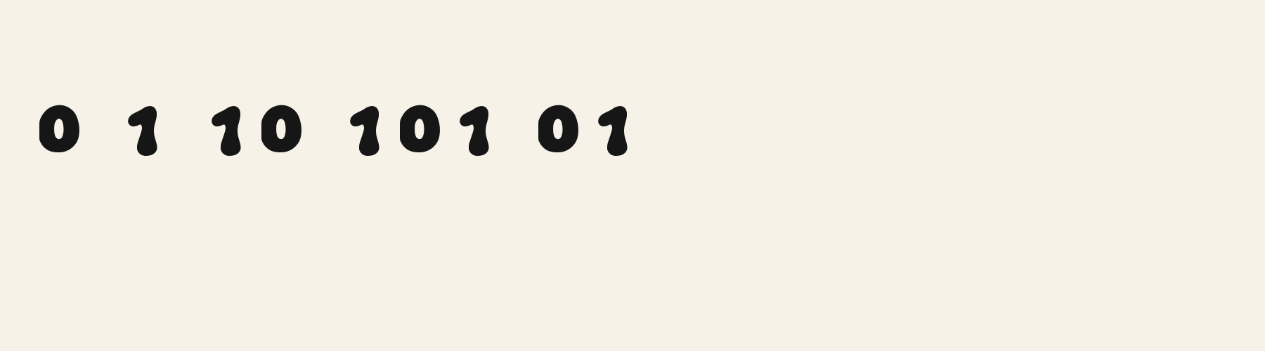 Bubble Candy Inflate numbers specimen