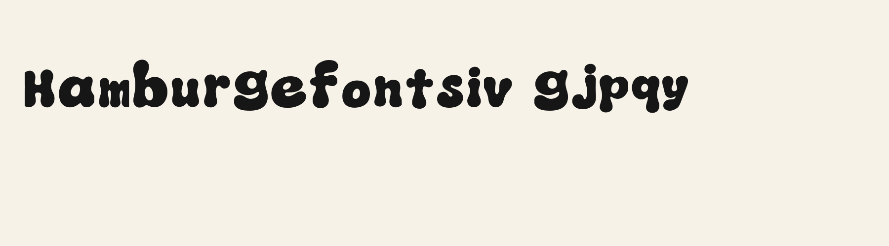 Bubble Candy Inflate lowercase specimen