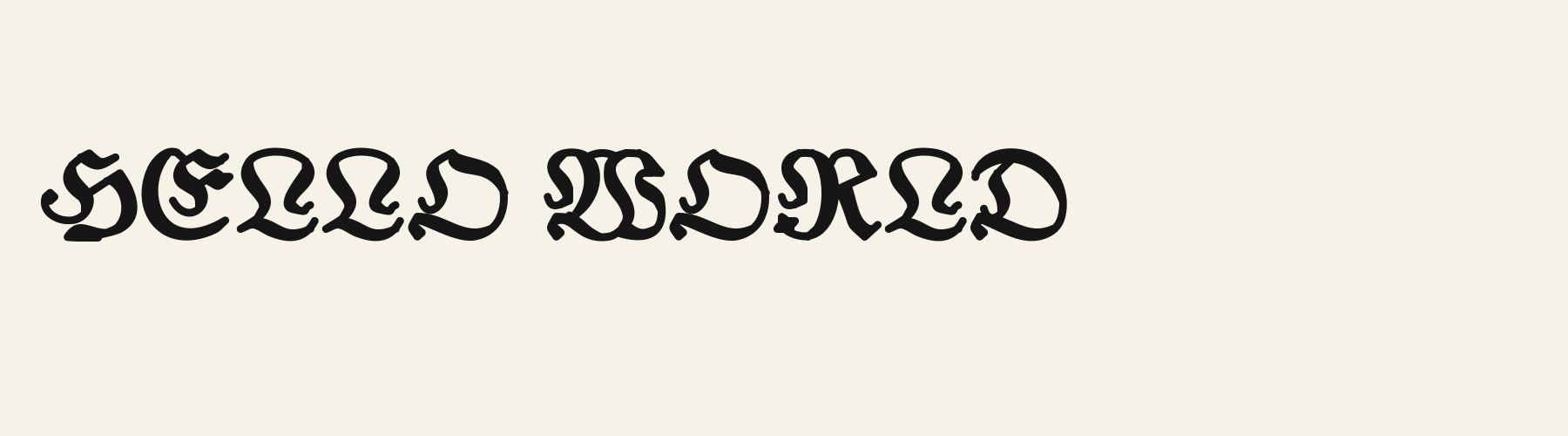 Banner Fraktur cover specimen