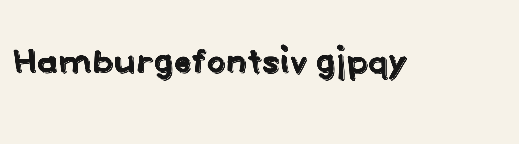 Kapow 3D lowercase specimen