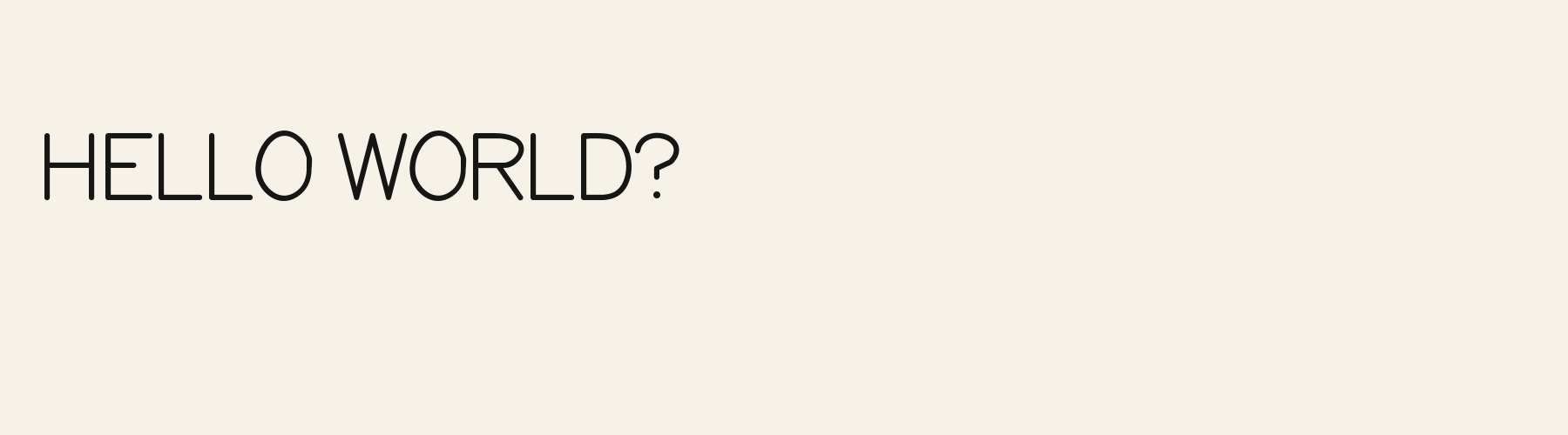 Civic Sans pangram specimen