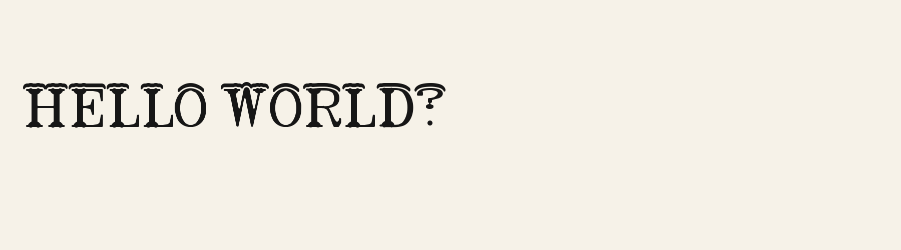 Icing Serif pangram specimen