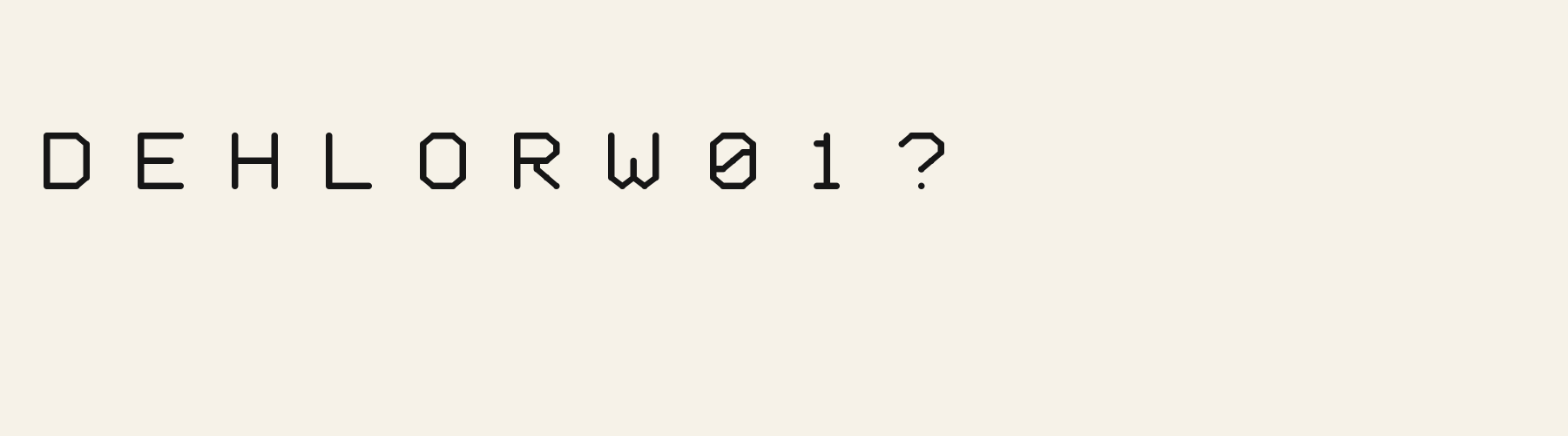 Geo Sans Round alphabet specimen