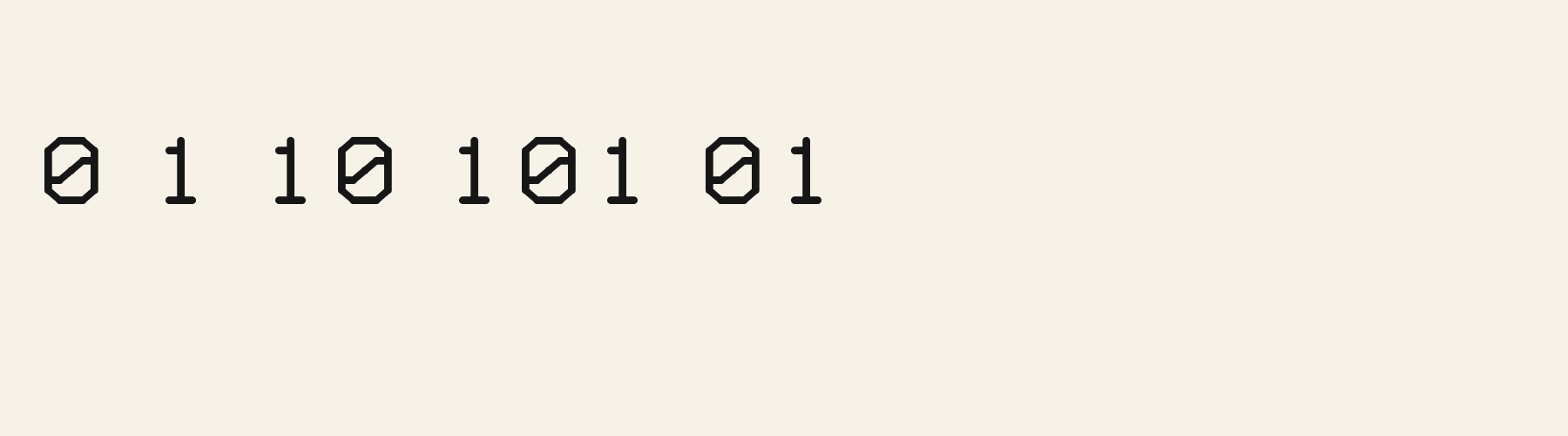 Geo Sans Round numbers specimen