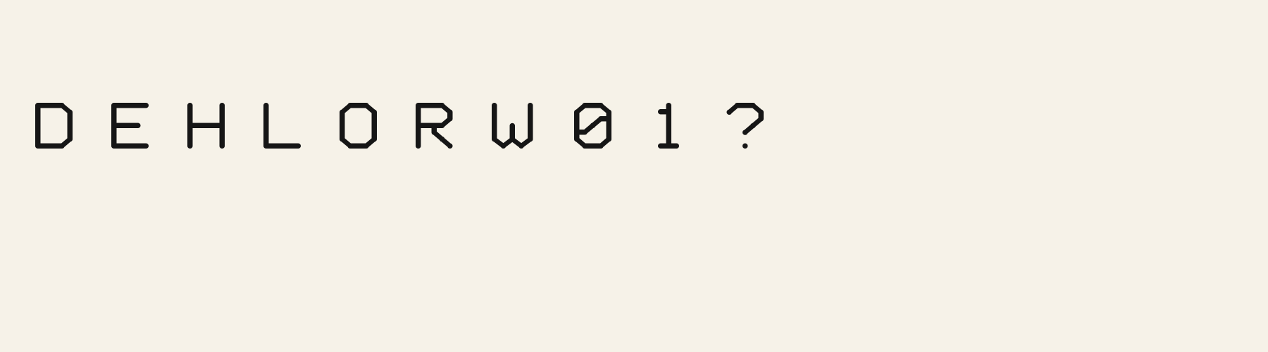 Geo Sans Round alphabet specimen